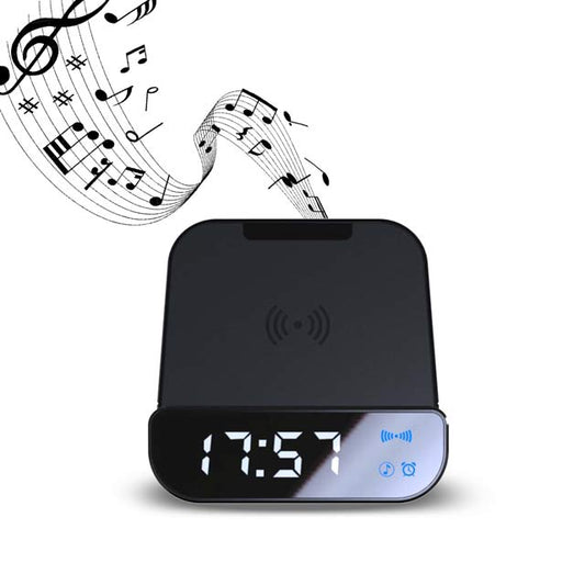 SOMOTO - @memorii 5-in-1 Multi-functional Wireless Speaker, Charger & Alarm Clock