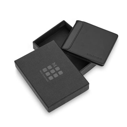 Moleskine Classic Genuine Leather Clip Wallet - Black