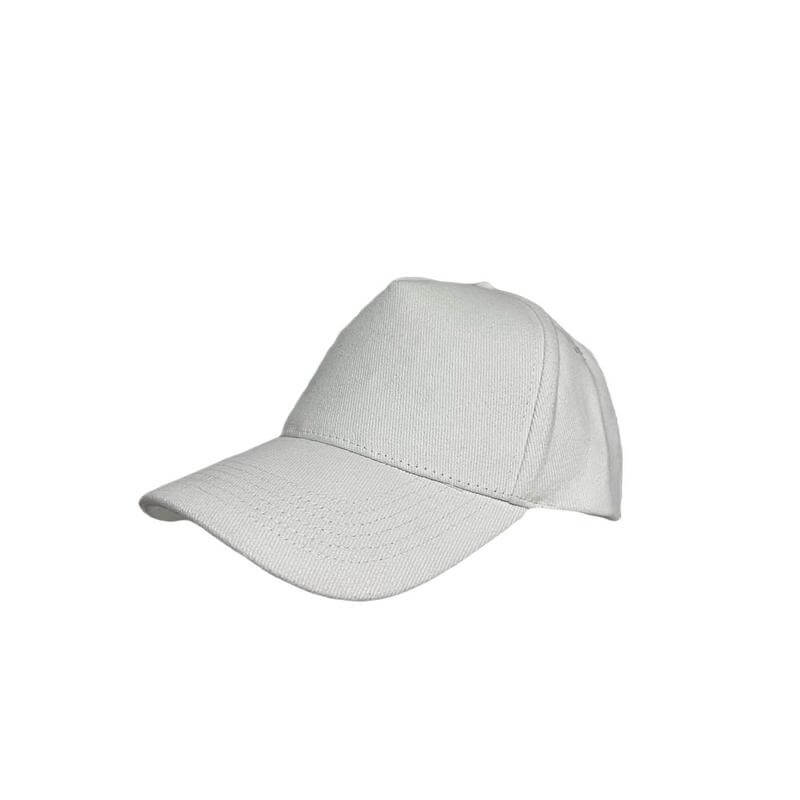 NARVA - 5 Panel Heavy Brushed Cotton Cap - White