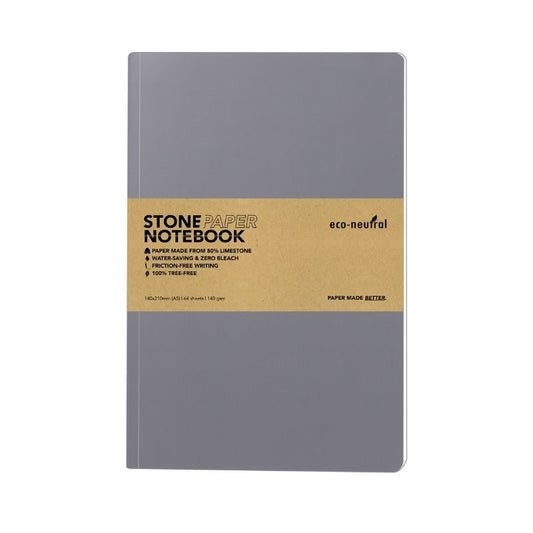 NEYA - eco-neutral Stone Paper Tree-Free Notebook - Grey