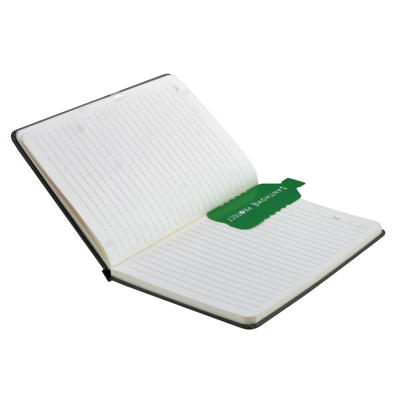 ORSHA - SANTHOME A5 rPET & FSC Certified Notebook - Black (Anti-Microbial)