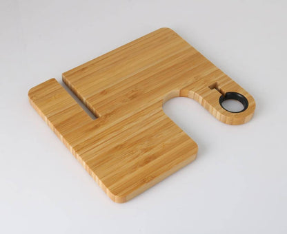 TRABEN - eco-neutral 3-in-1 Bamboo 10W Simultaneous Charging Station