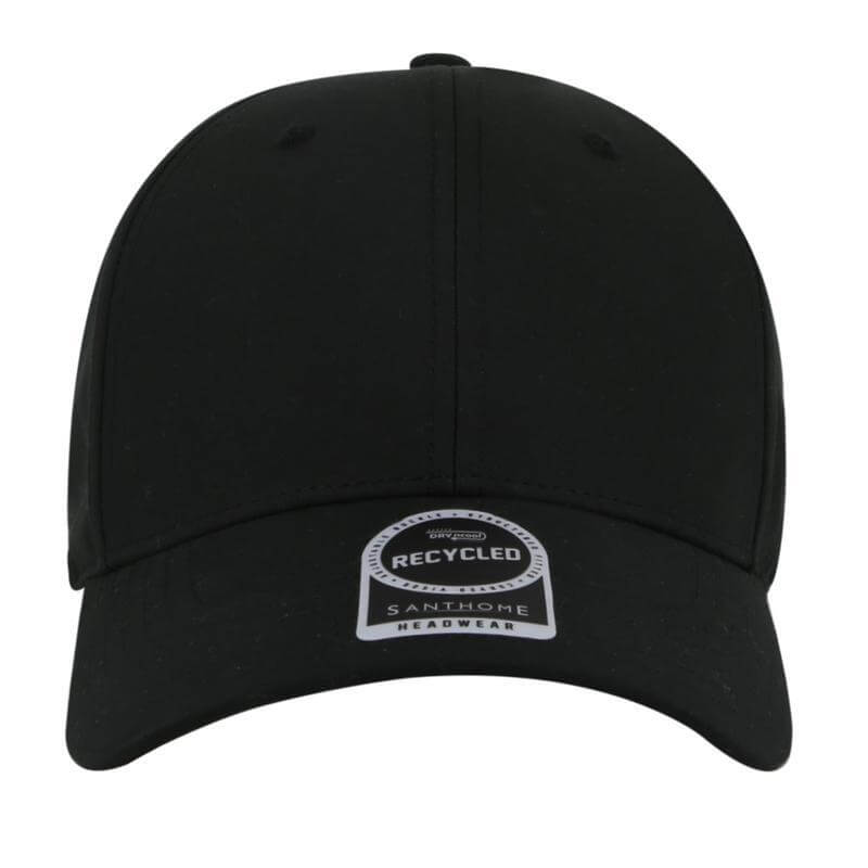 ULTRA - Santhome RPET 6 Panel DryNCool® Sport Cap - Black